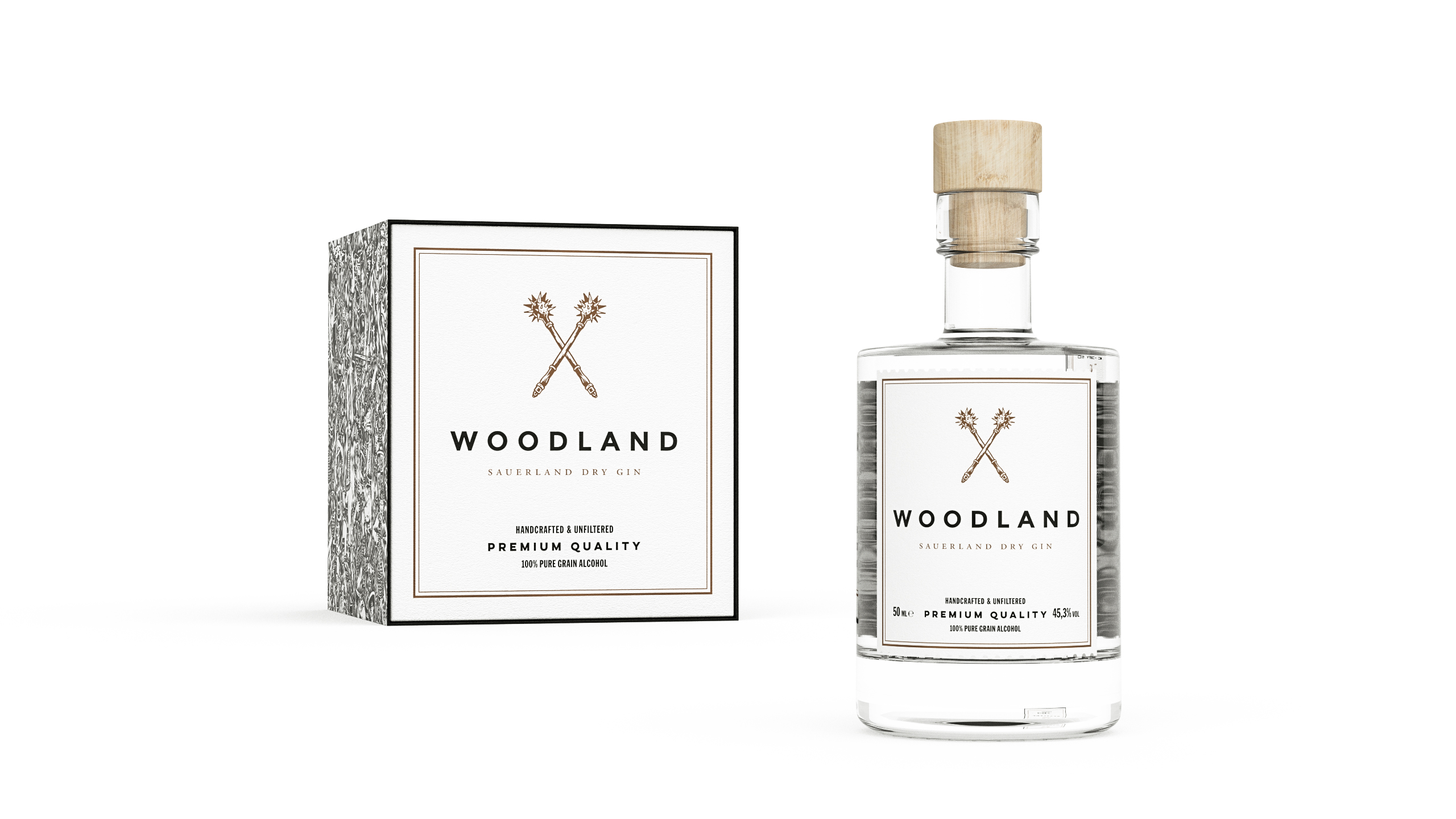 Woodland - Sauerland DRY GIN Mini 4 x 0,05l Geschenkbox-0